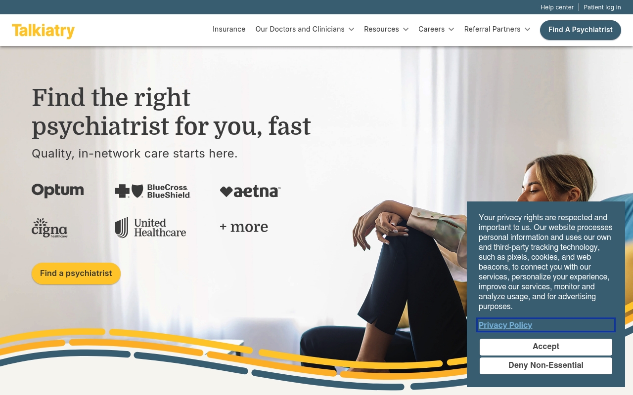 Talkiatry website