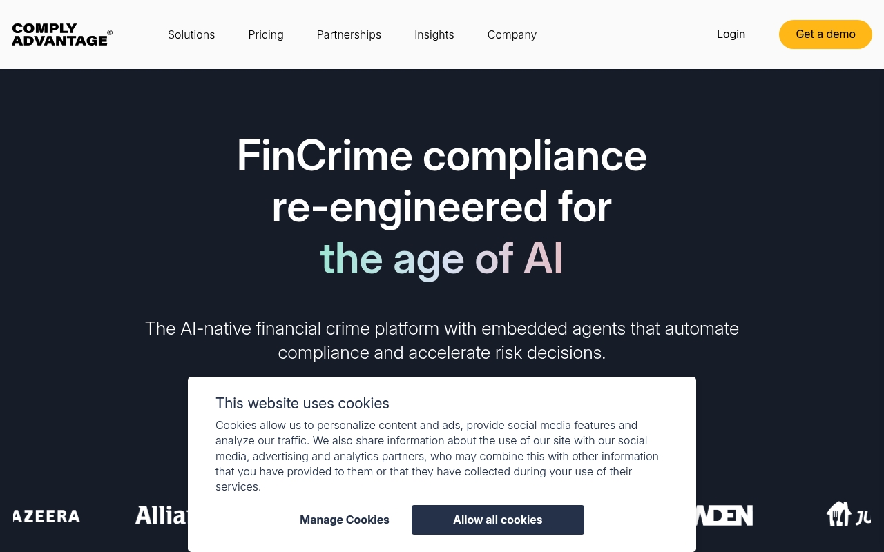 ComplyAdvantage website