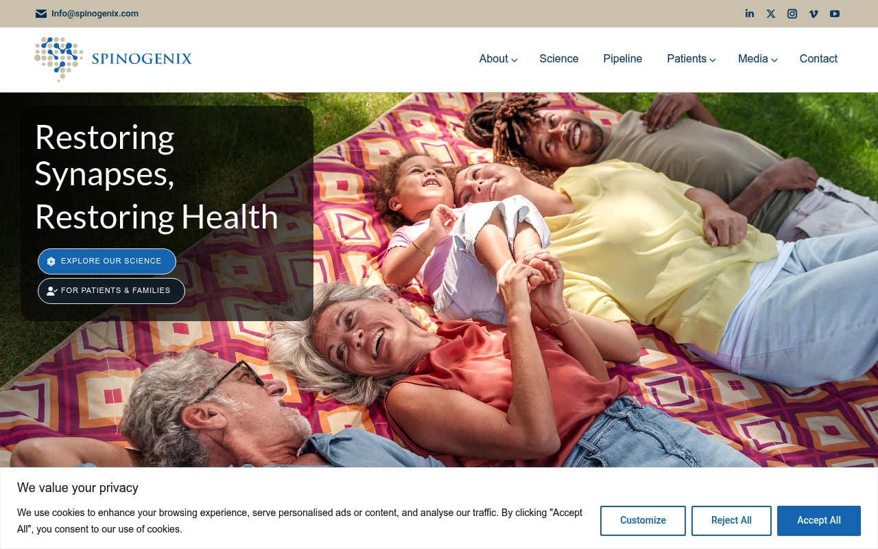 Spinogenix website