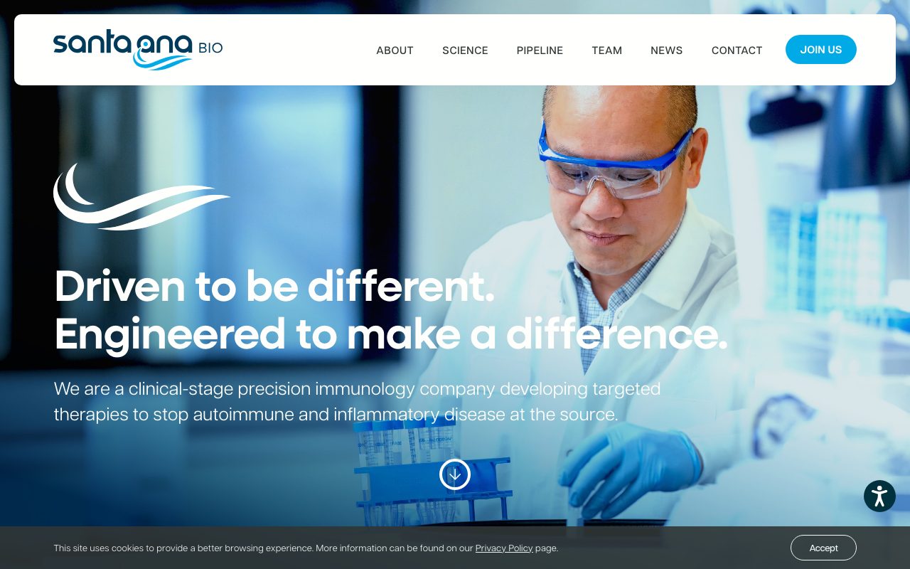 Santa Ana Bio website