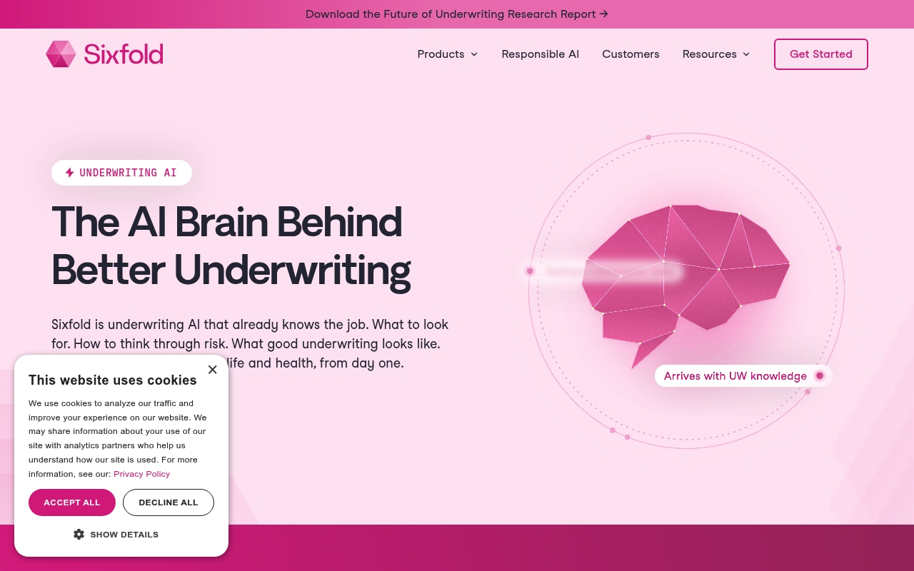 Sixfold AI website