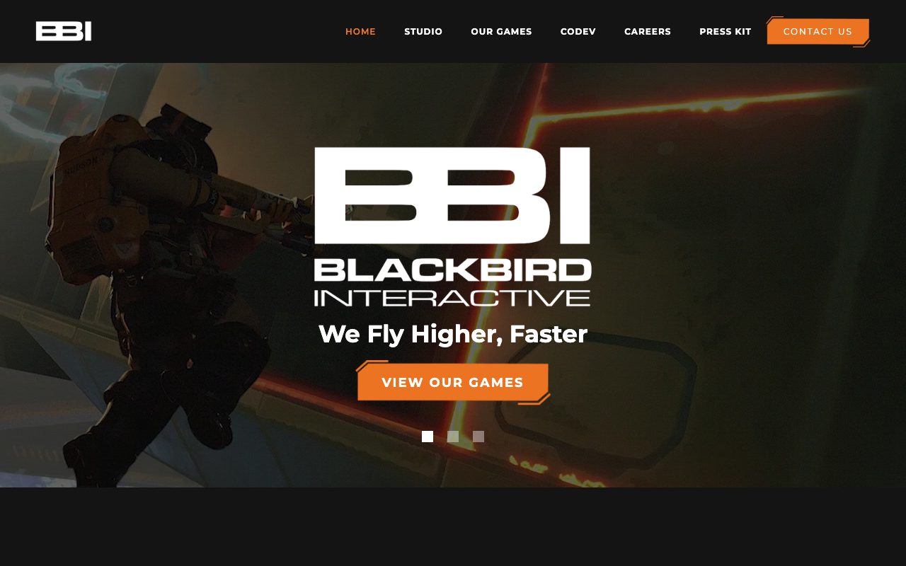 Blackbird Interactive website
