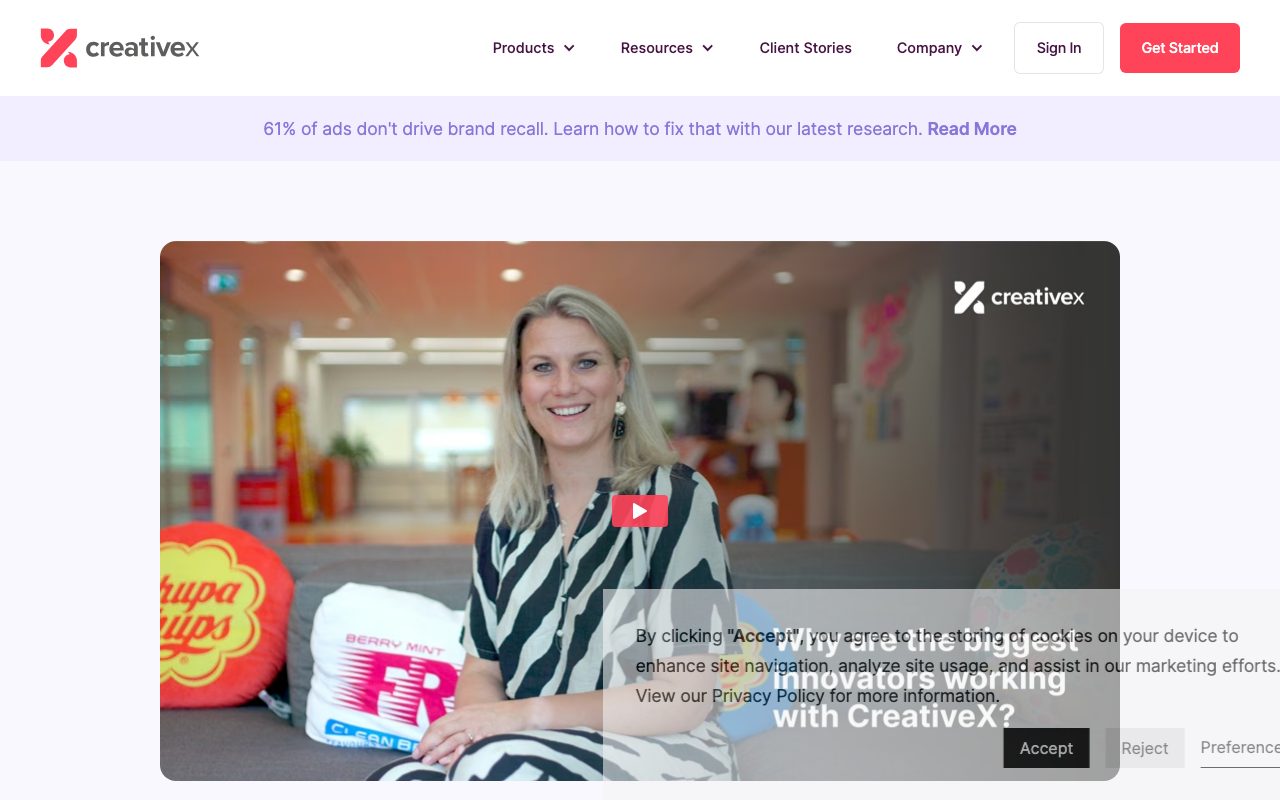 CreativeX website