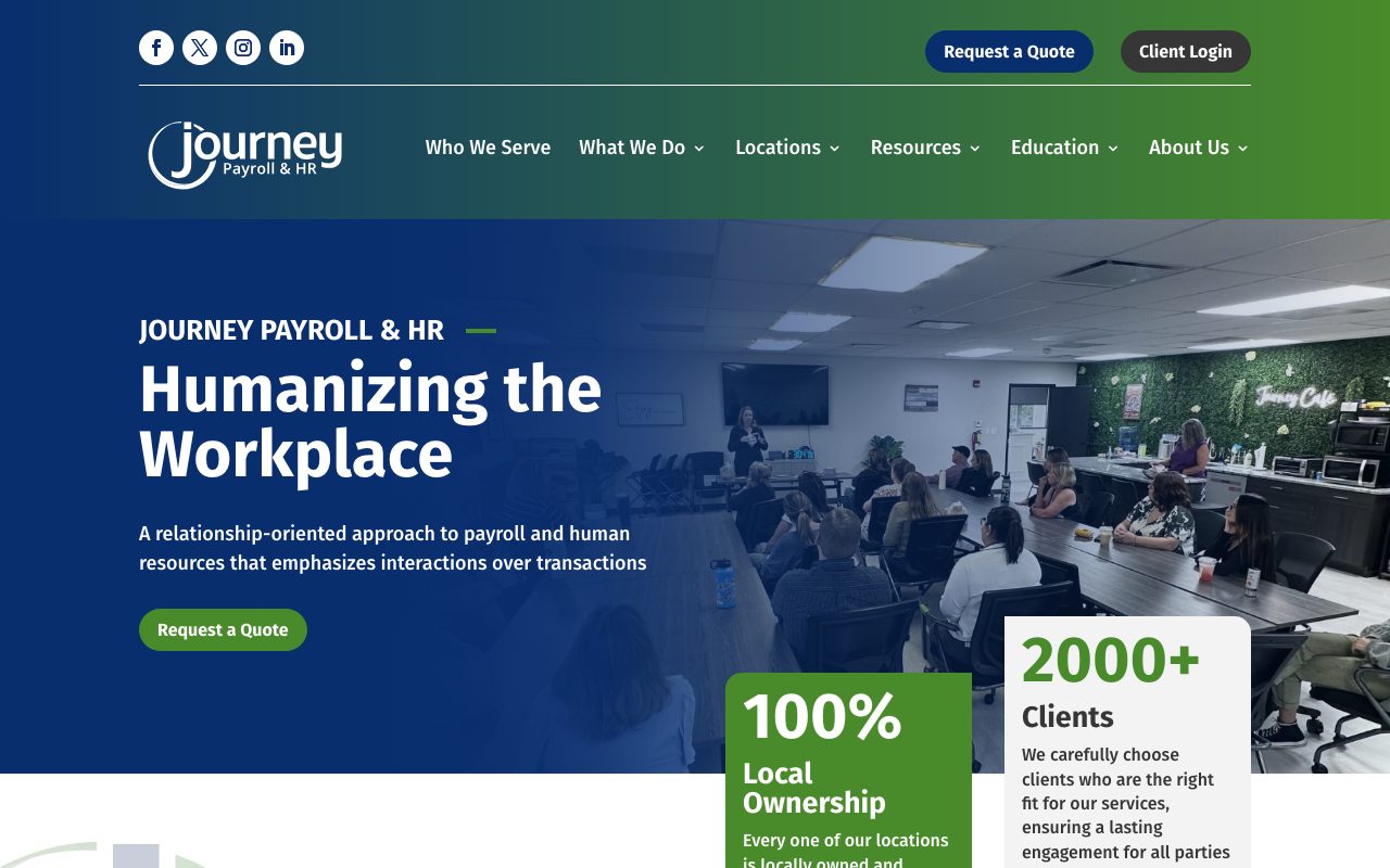 Journey Payroll And HR website