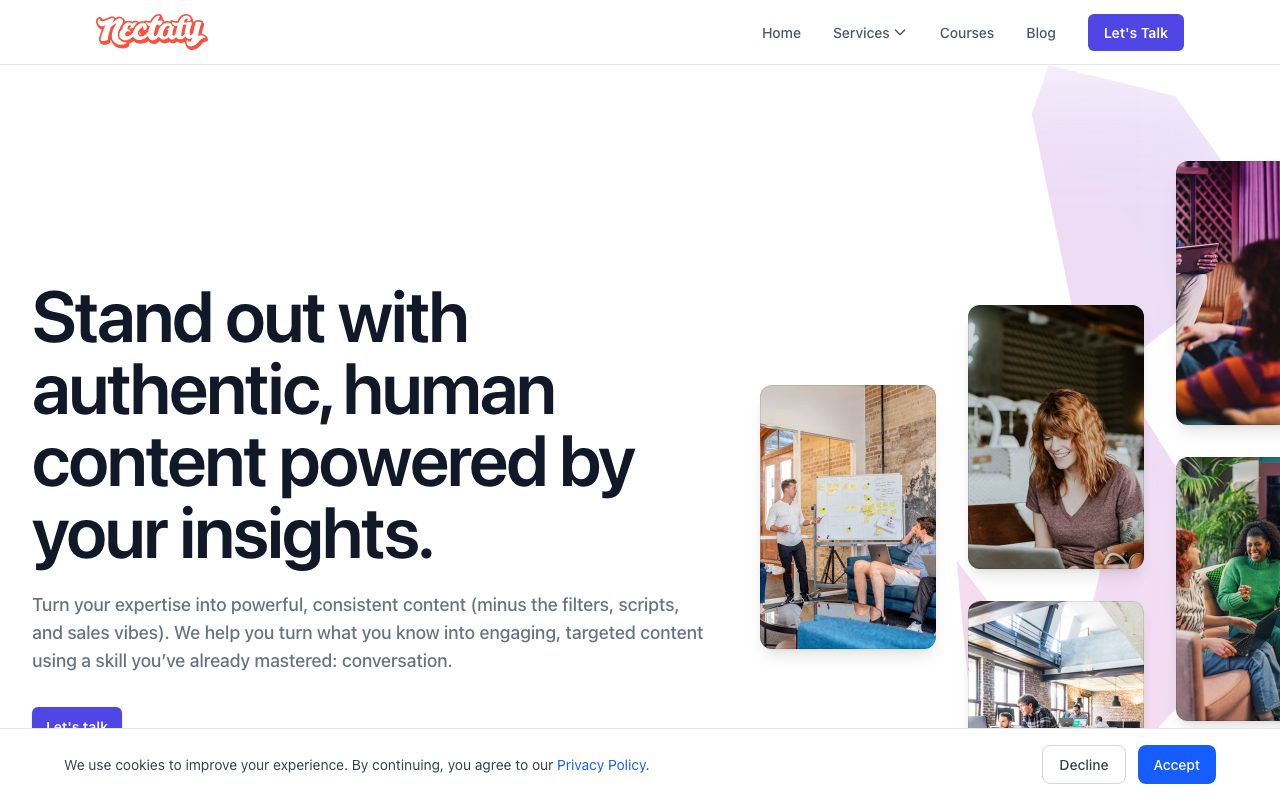 Nectafy website
