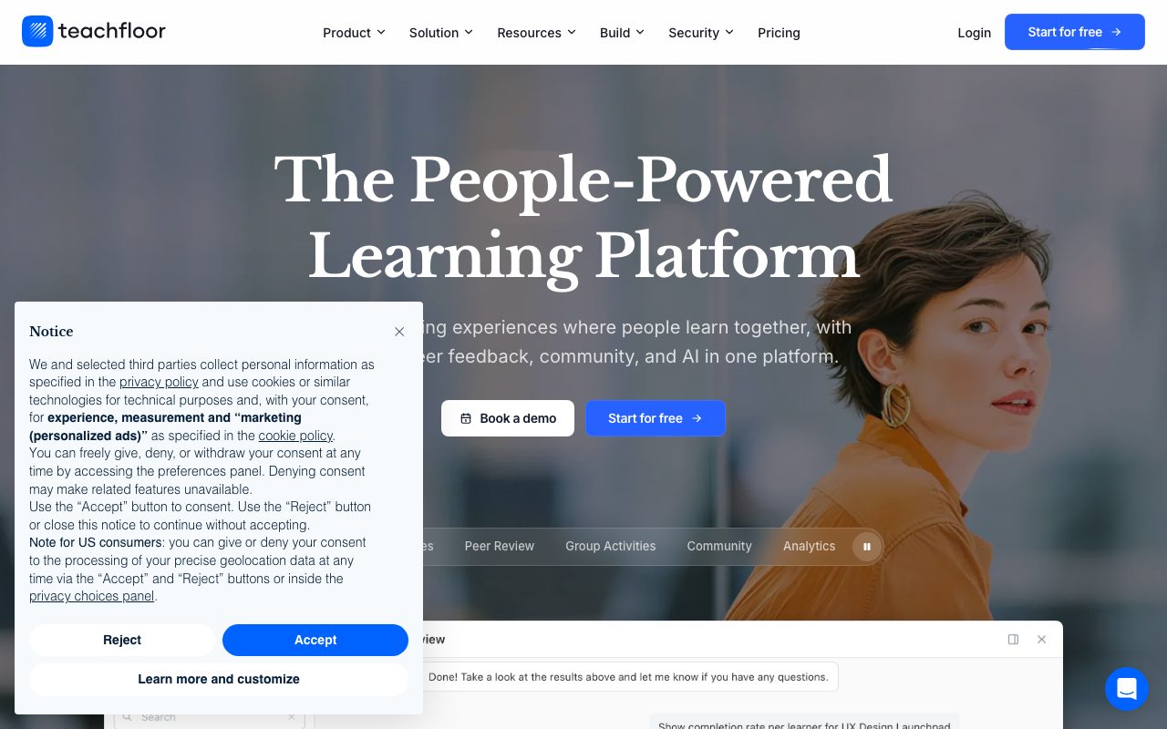 Teachfloor website