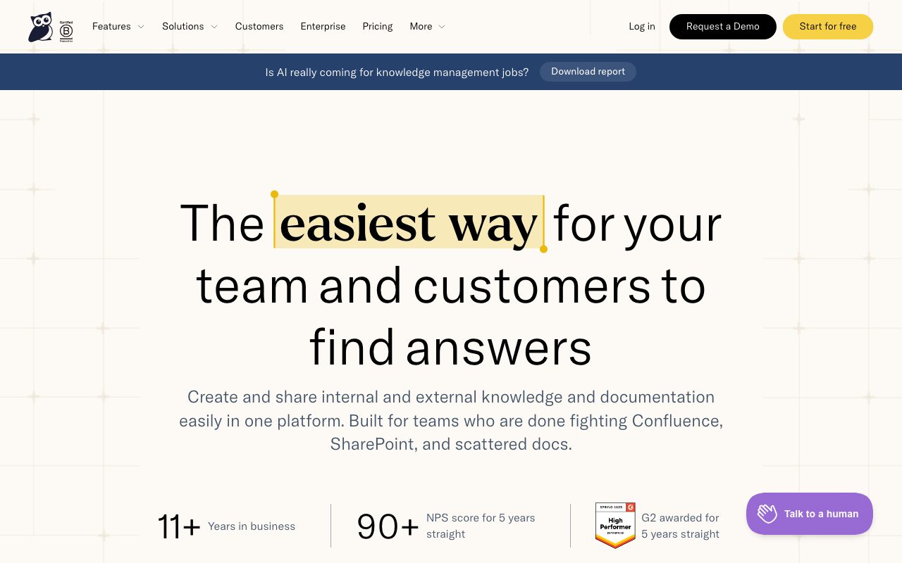 Knowledge Owl website
