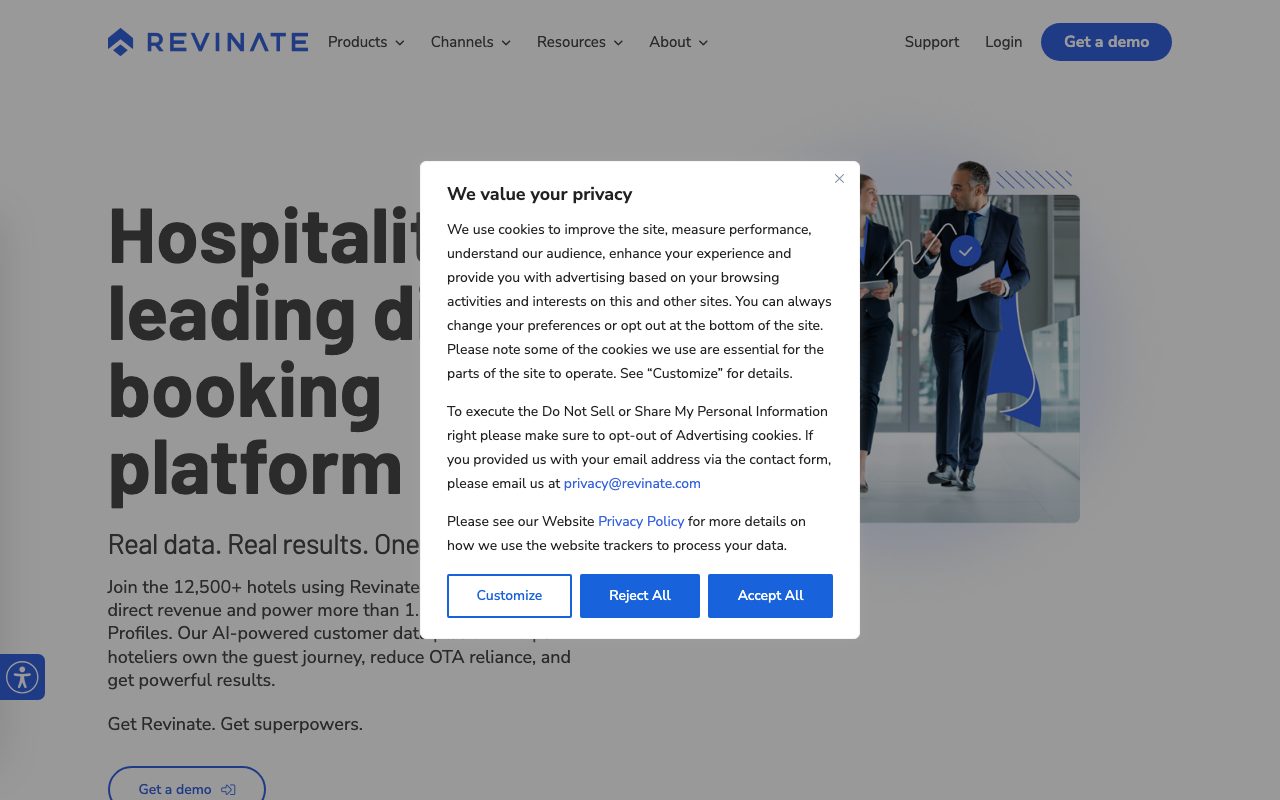Revinate website