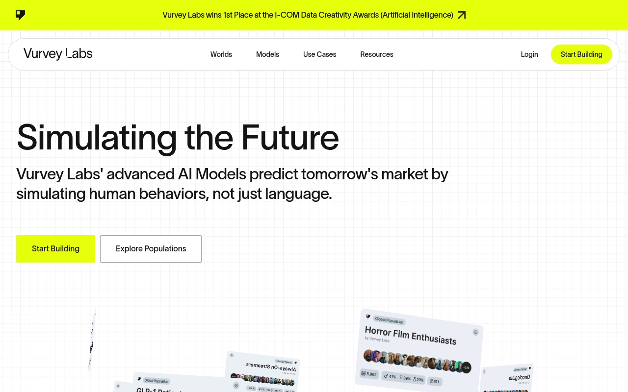 Vurvey website