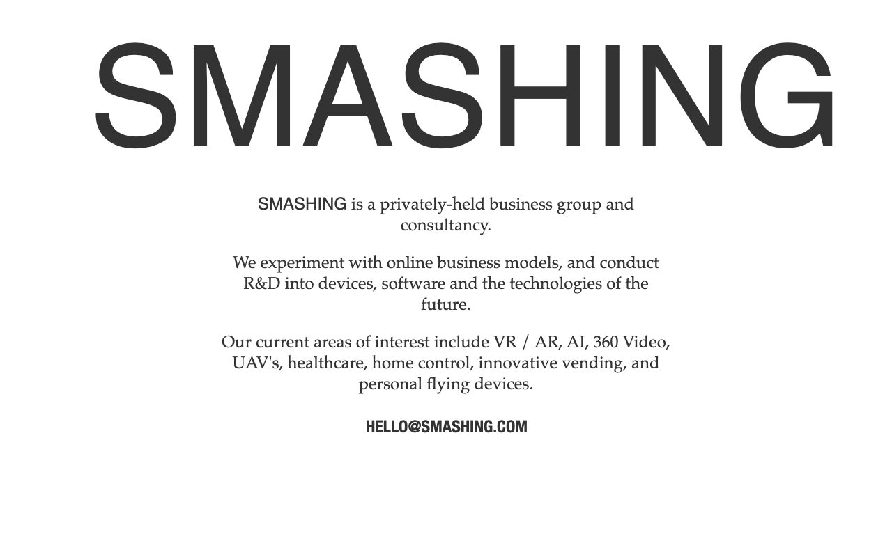 Smashing website
