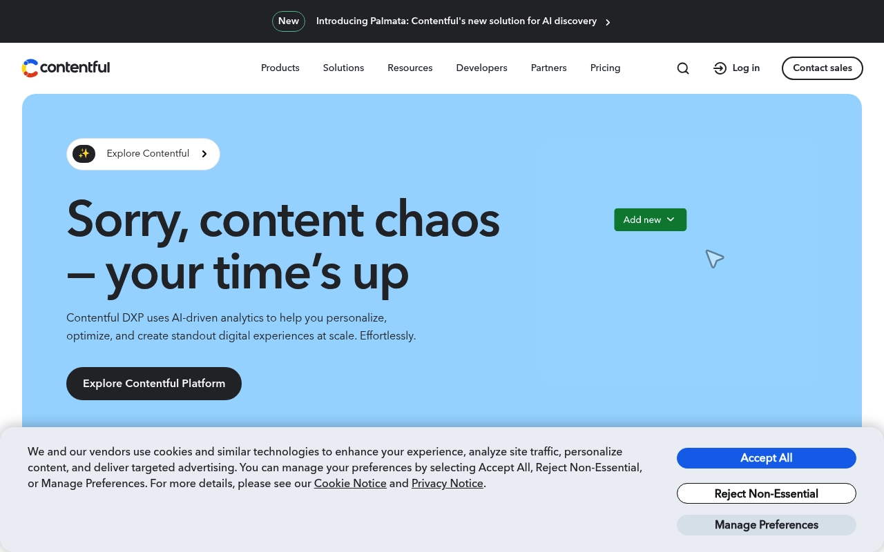 Contentful website