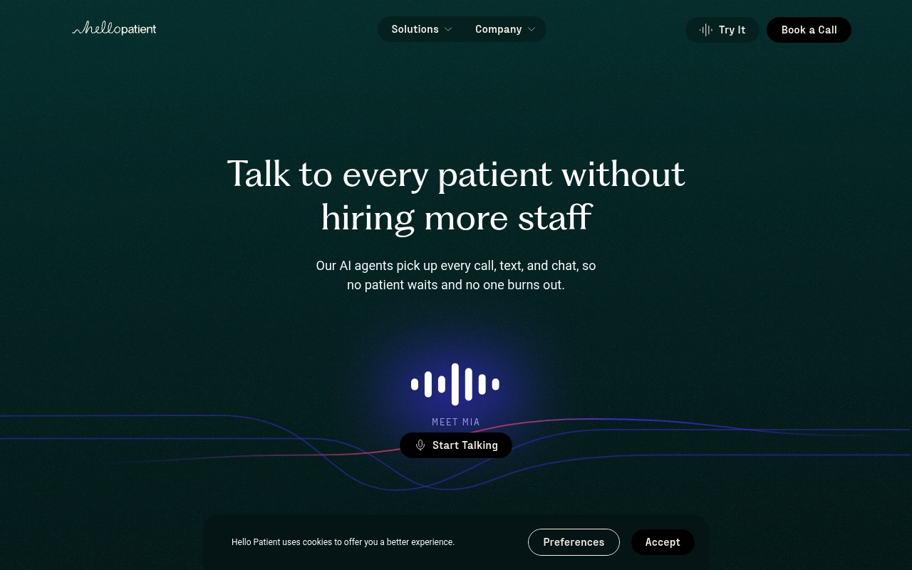 Hello Patient website