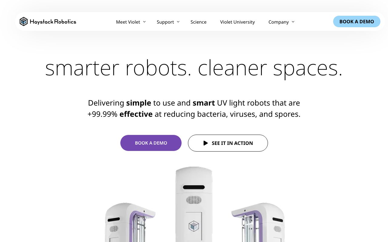 Haystack Robotics website