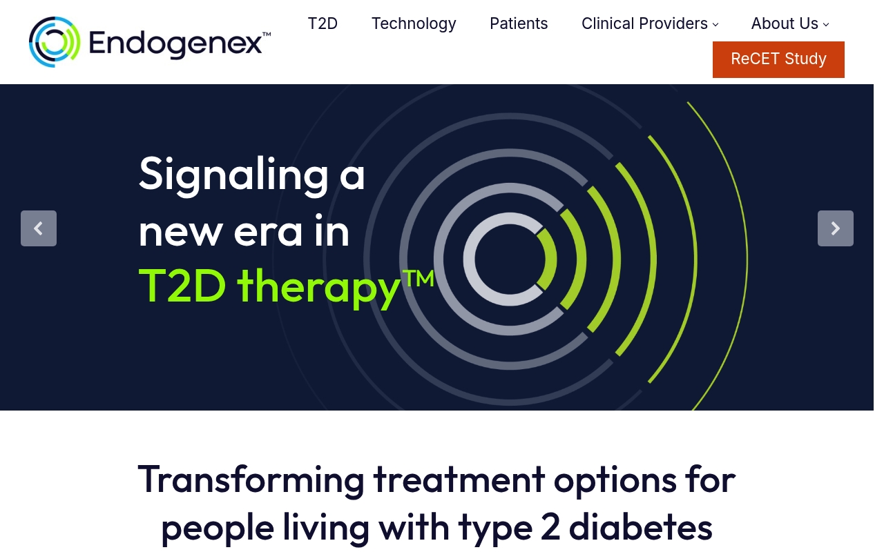 Endogenex website