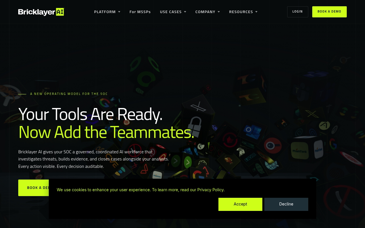 Bricklayer.ai website