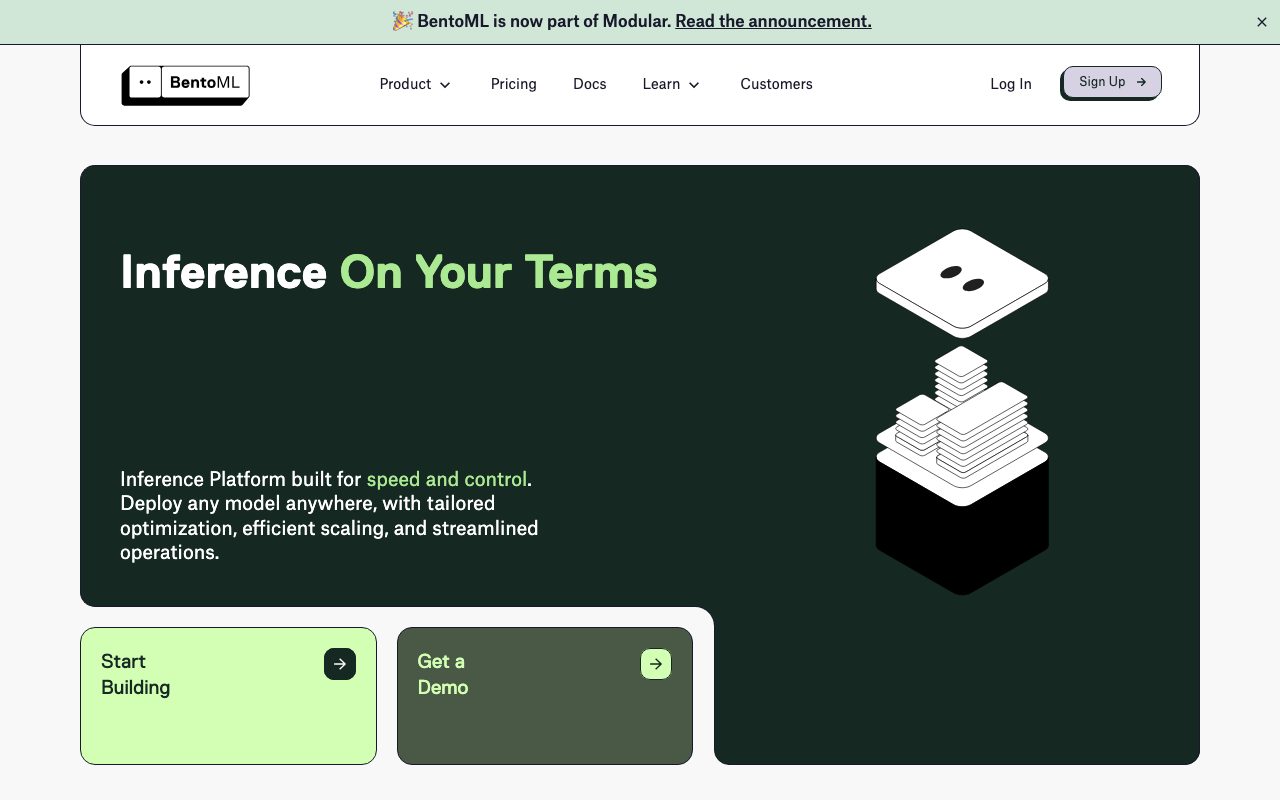 BentoML website