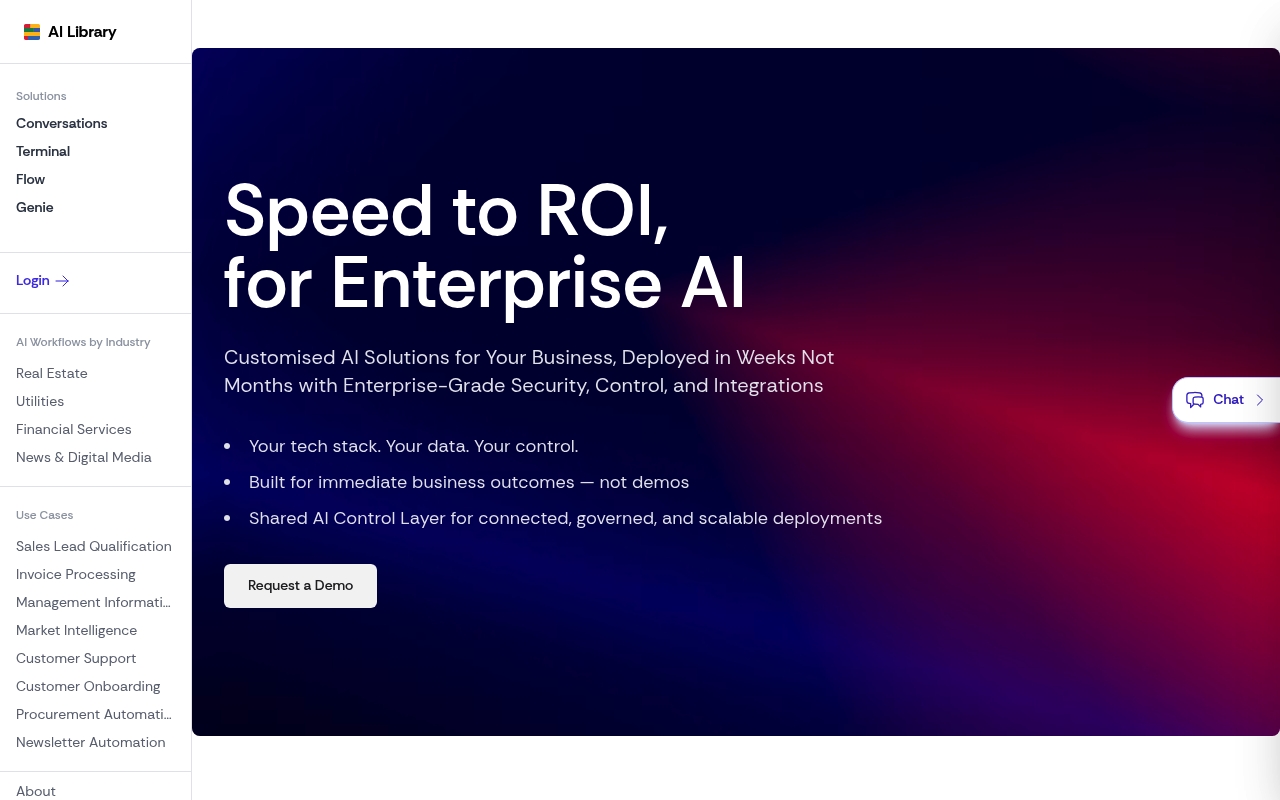AI Library website