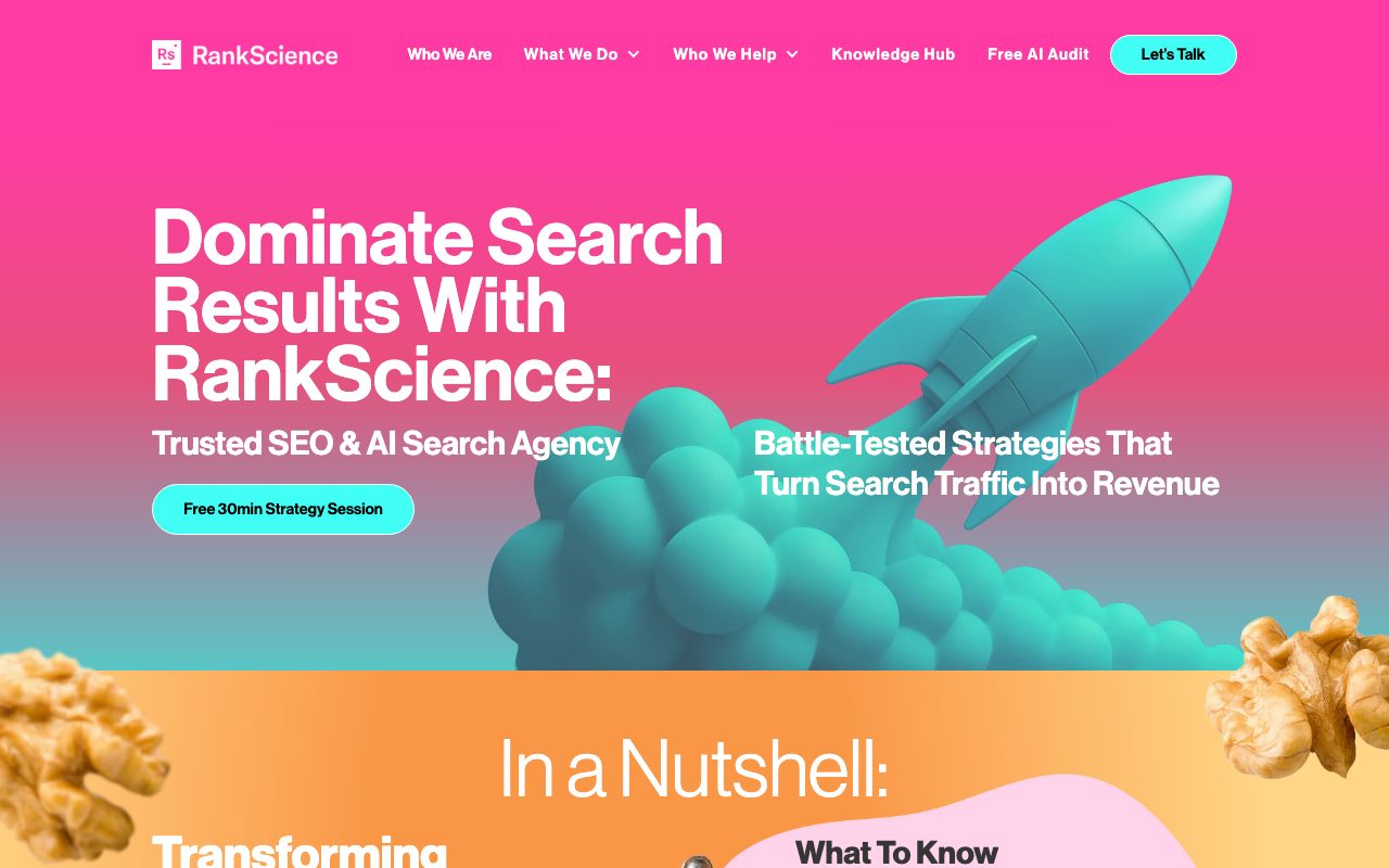 RankScience website