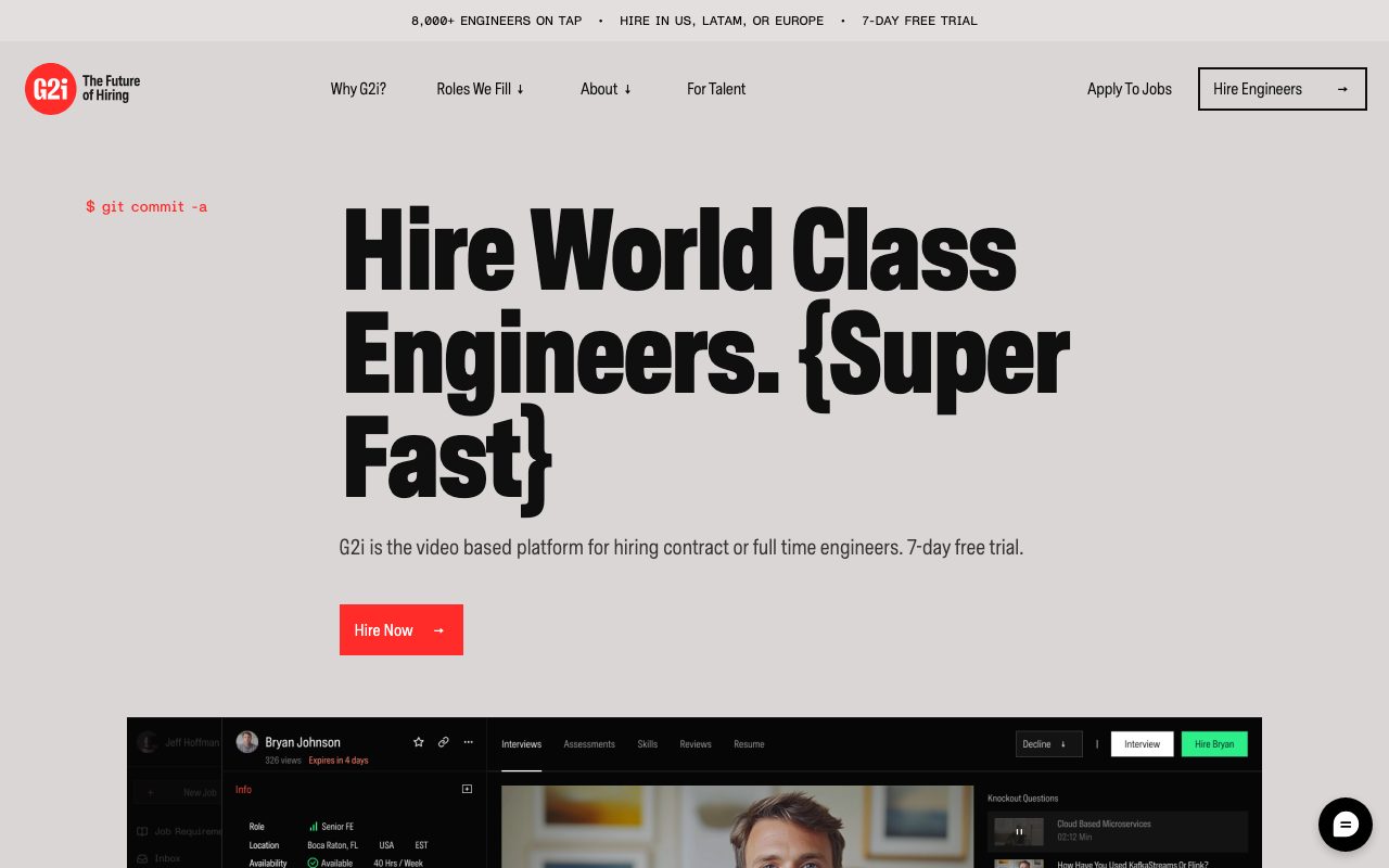 G2i website