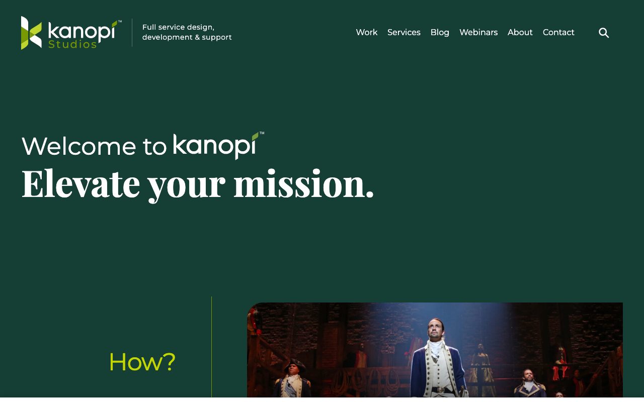Kanopi Studios website