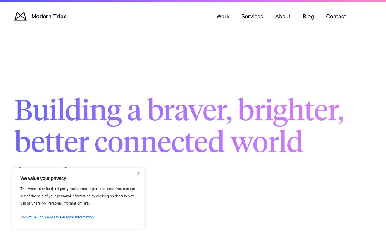 Modern Tribe website