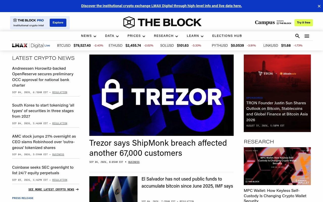 The Block website