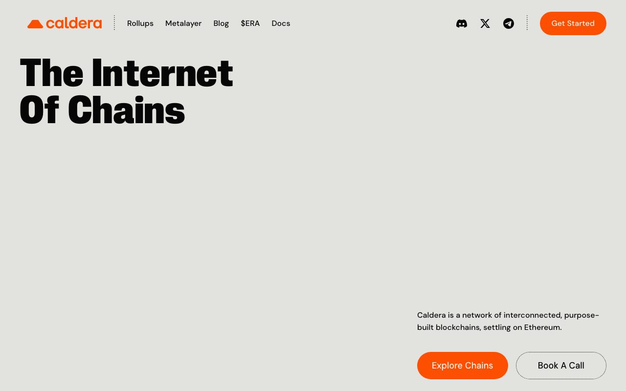 Caldera website