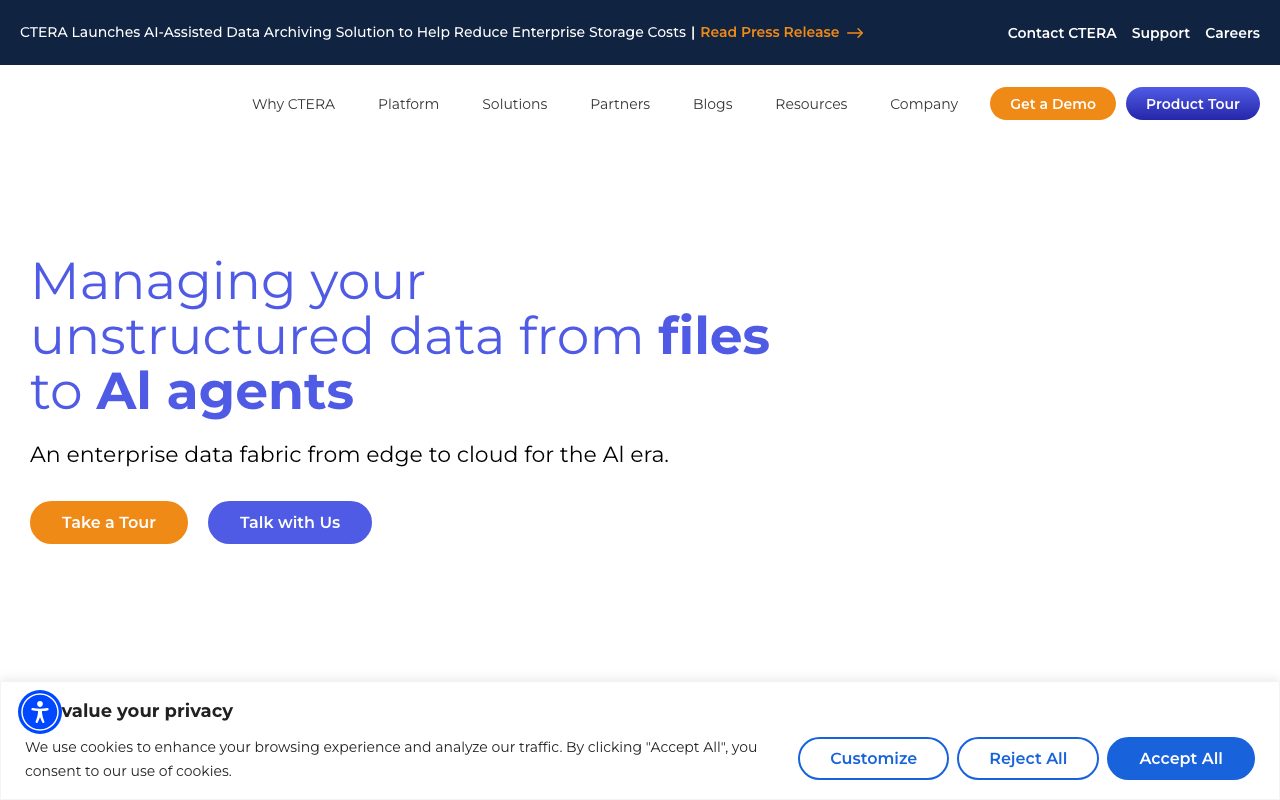 CTERA Networks website
