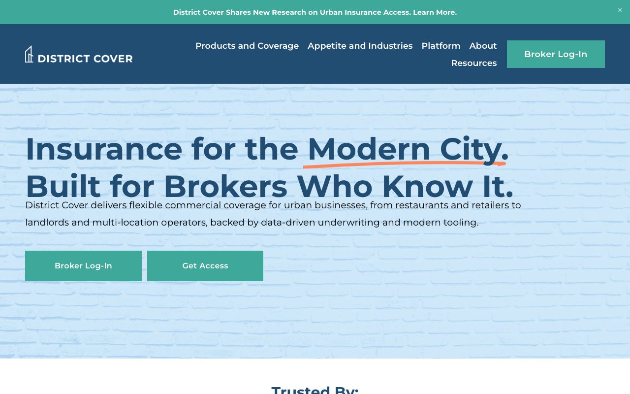 District Cover website