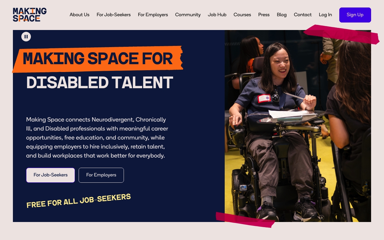 Making Space website