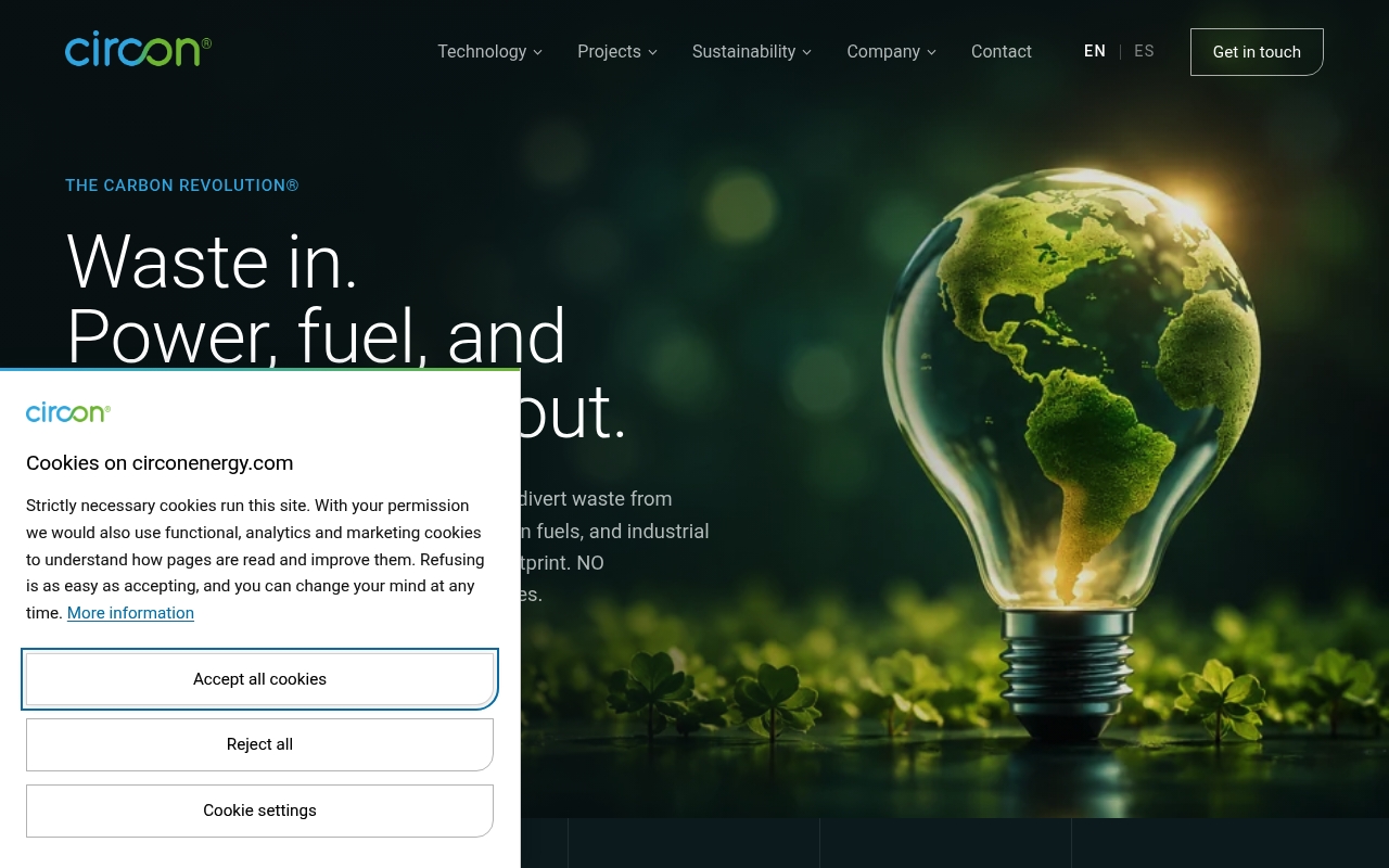 Circon Energy website