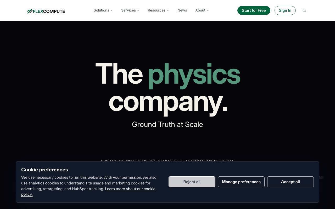 Flexcompute website