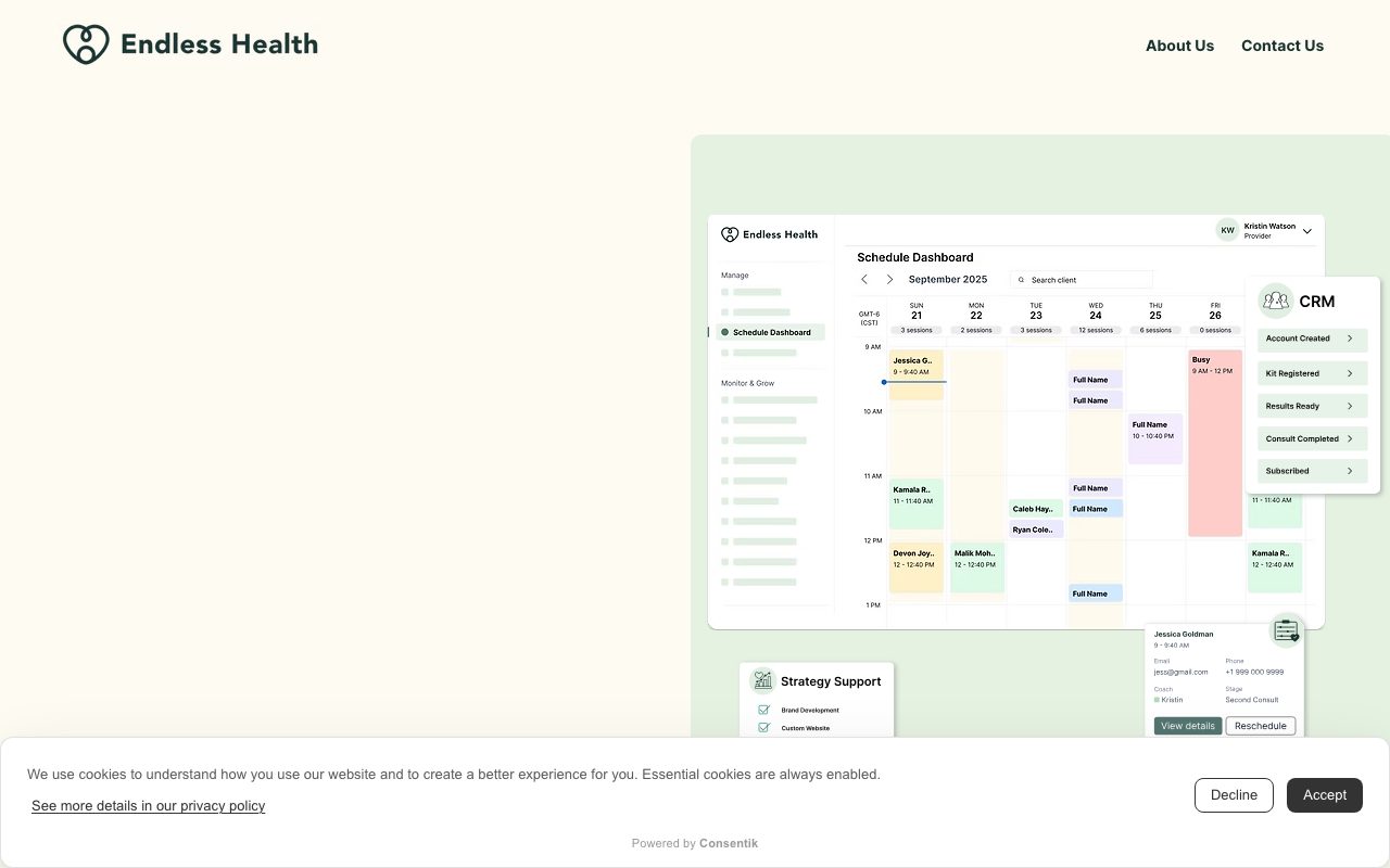 Endless Health website