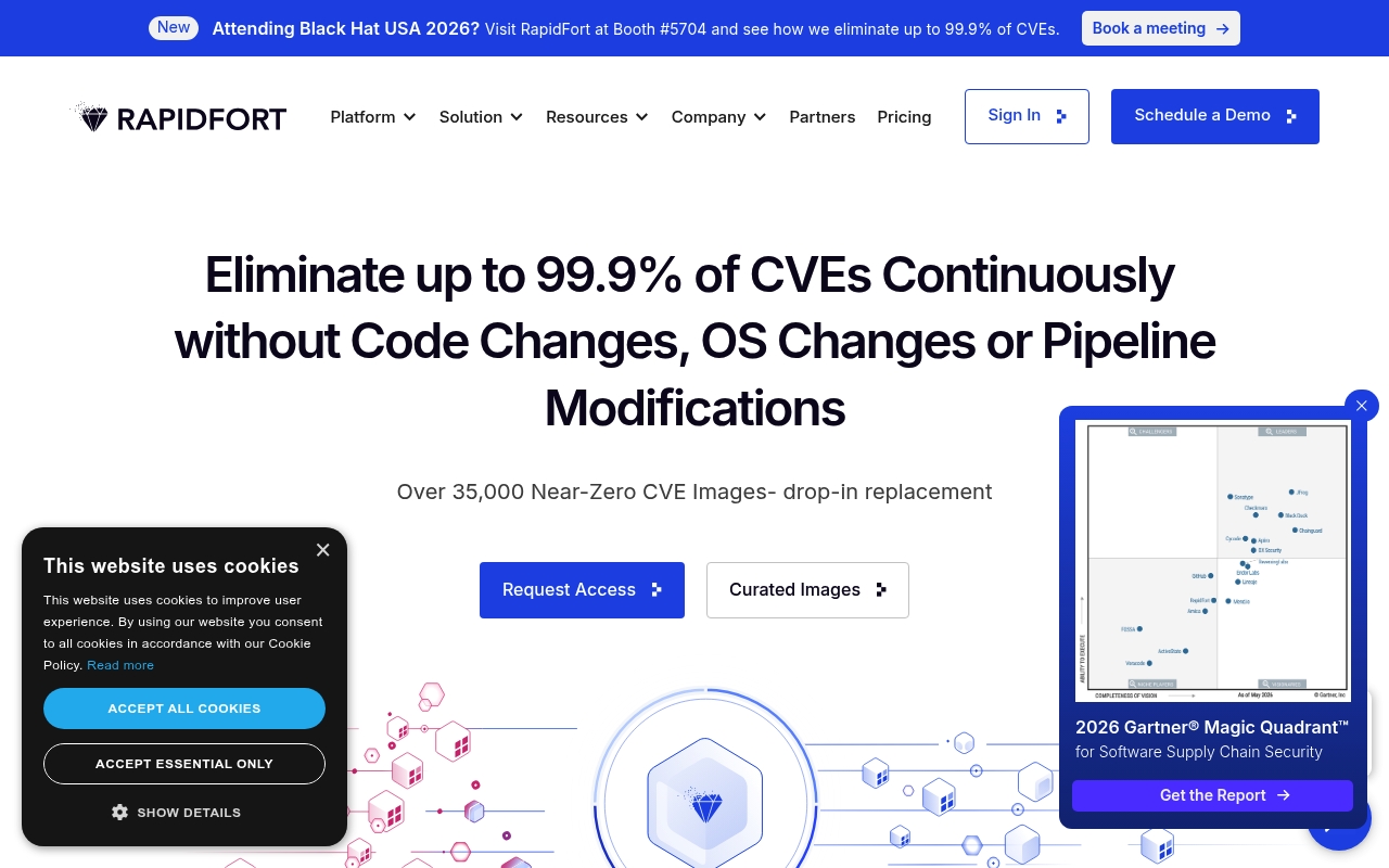 RapidFort website