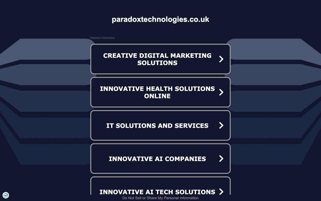 Paradox Technologies website