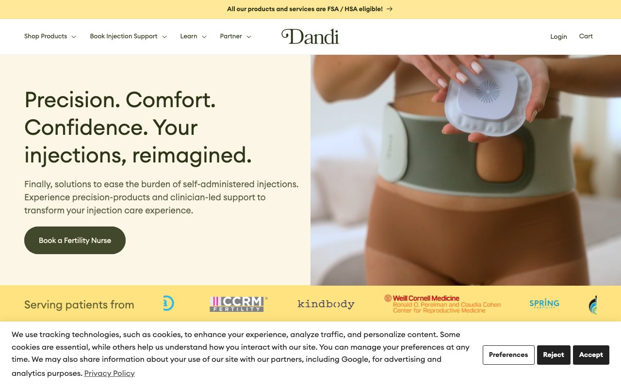 Dandi Fertility website