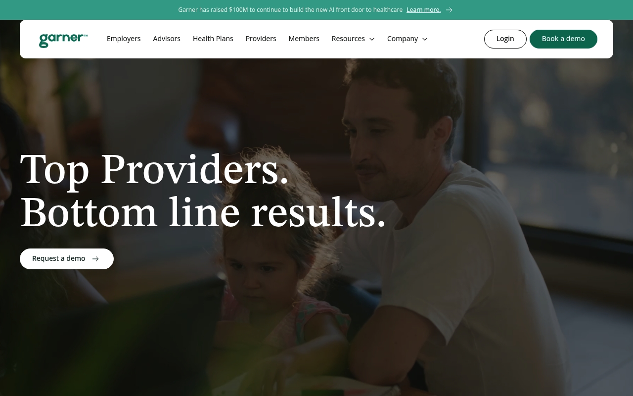 Garner Health website