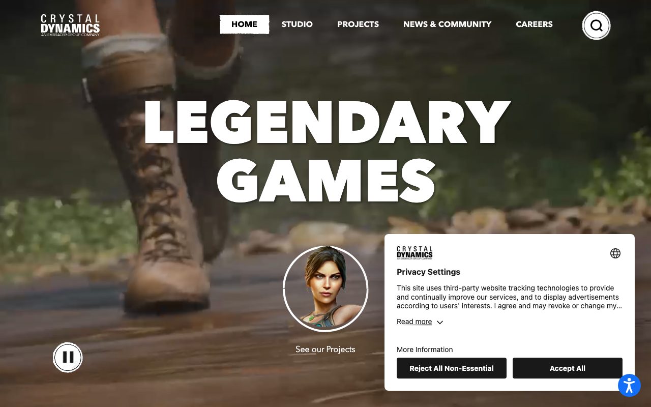 Crystal Dynamics website