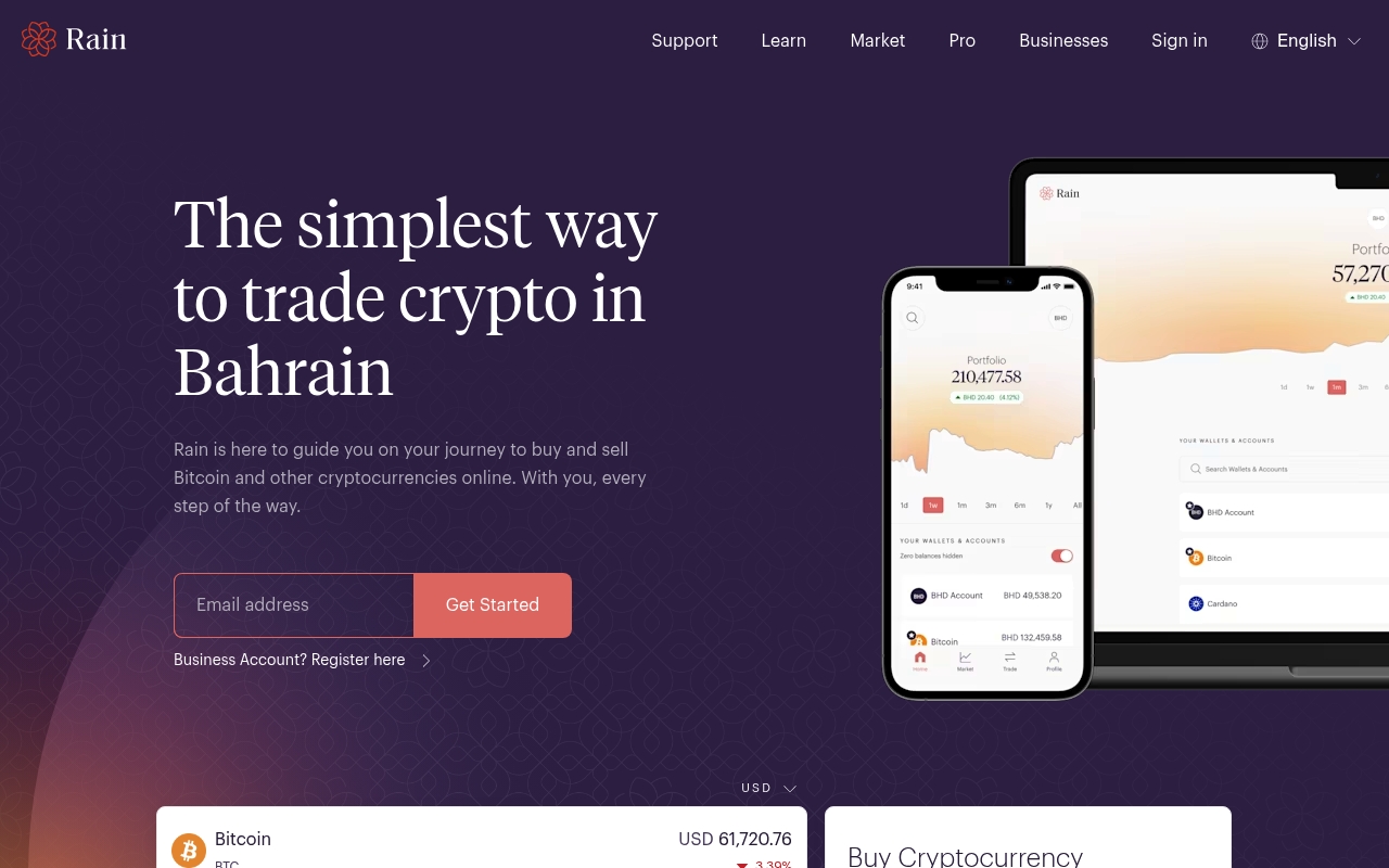 Rain website