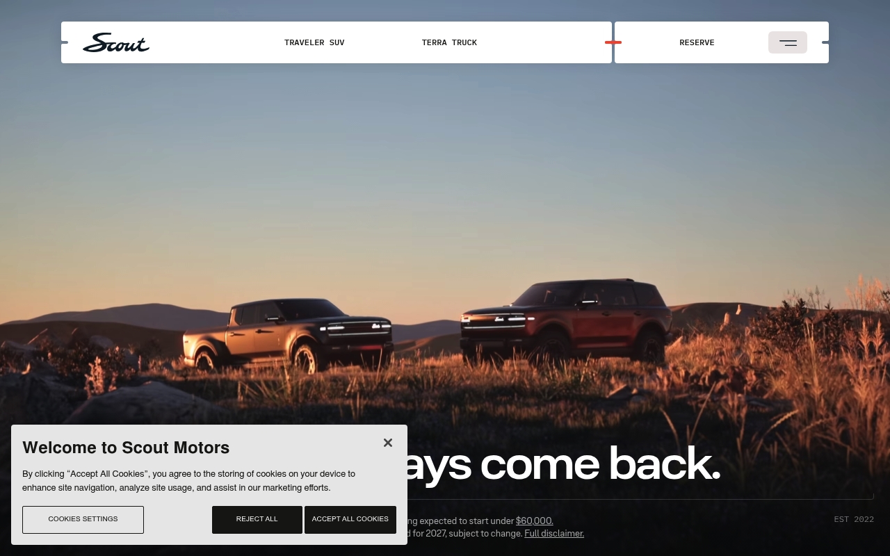 Scout Motors website