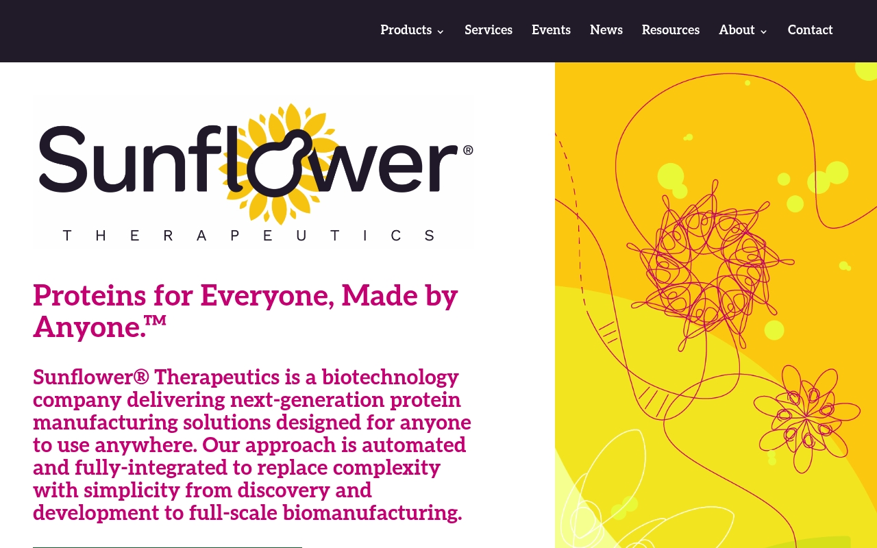 Sunflower Therapeutics website