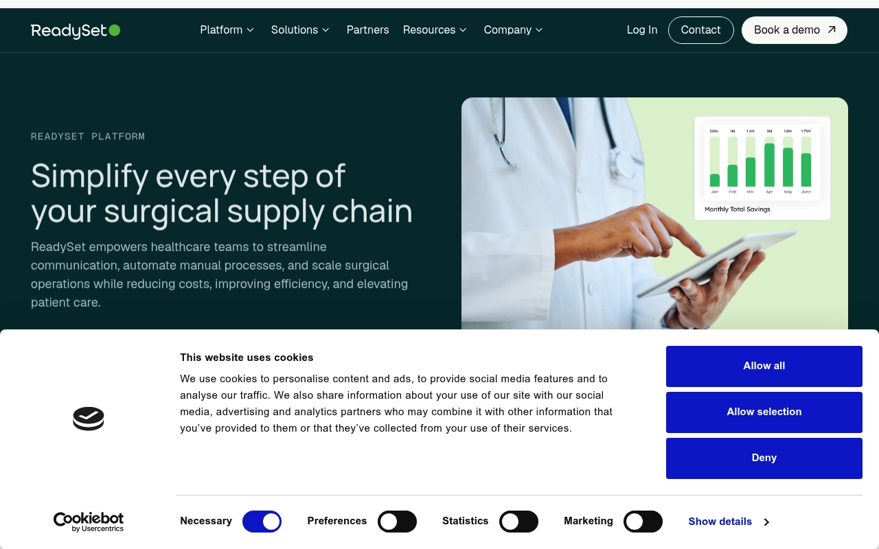 ReadySet Surgical website