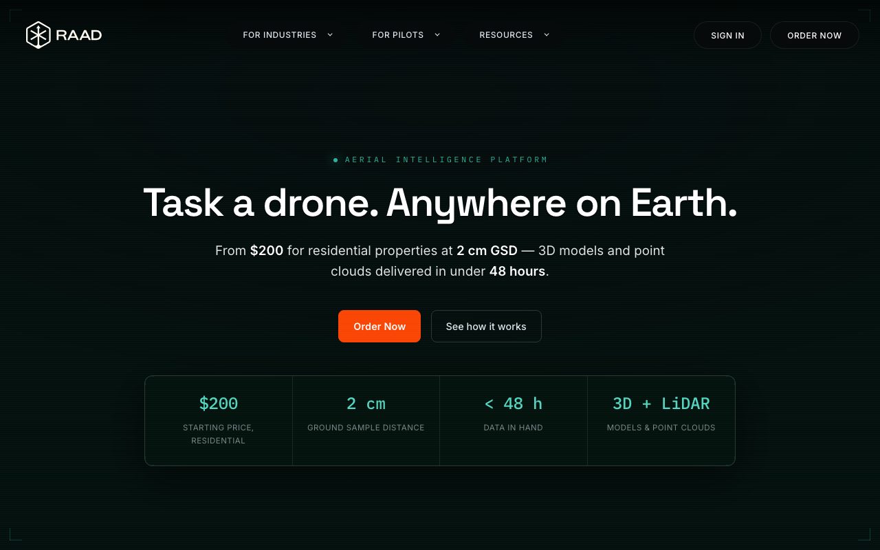 Raad Labs website