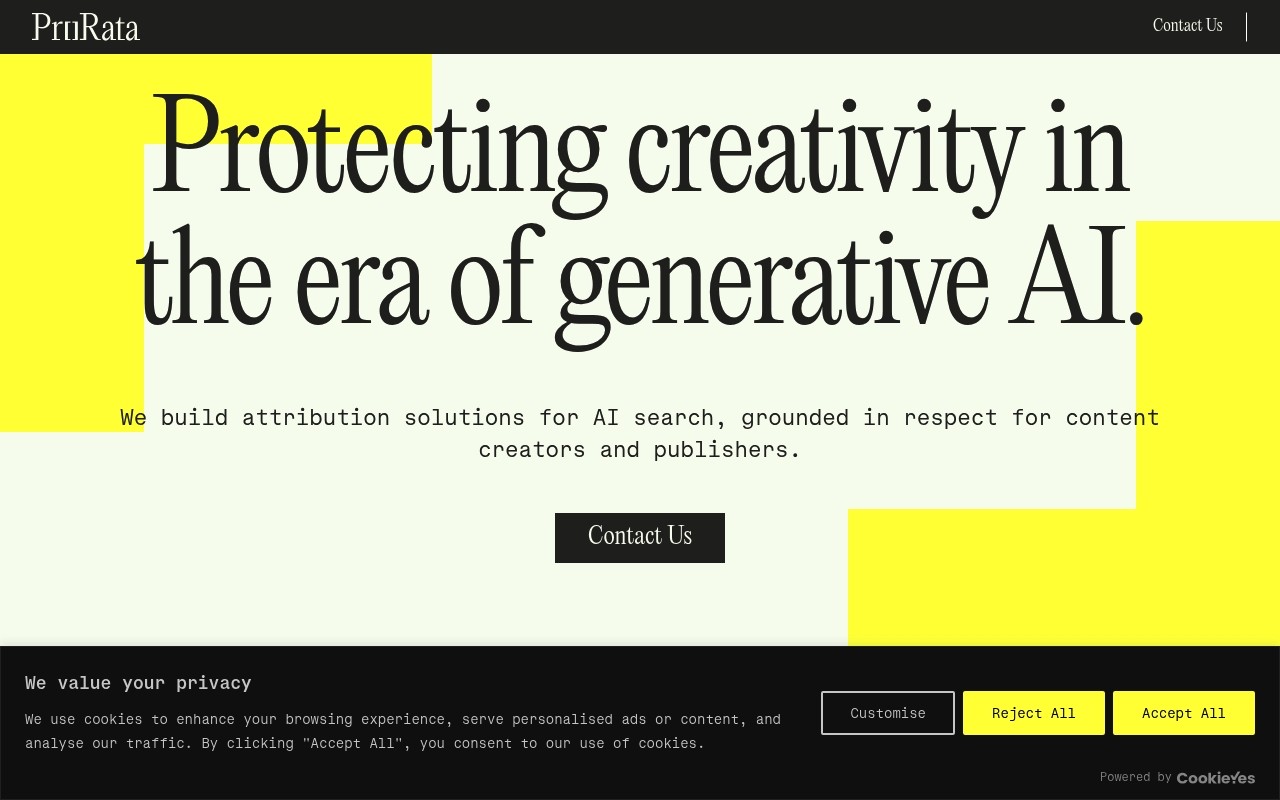 ProrataAI website