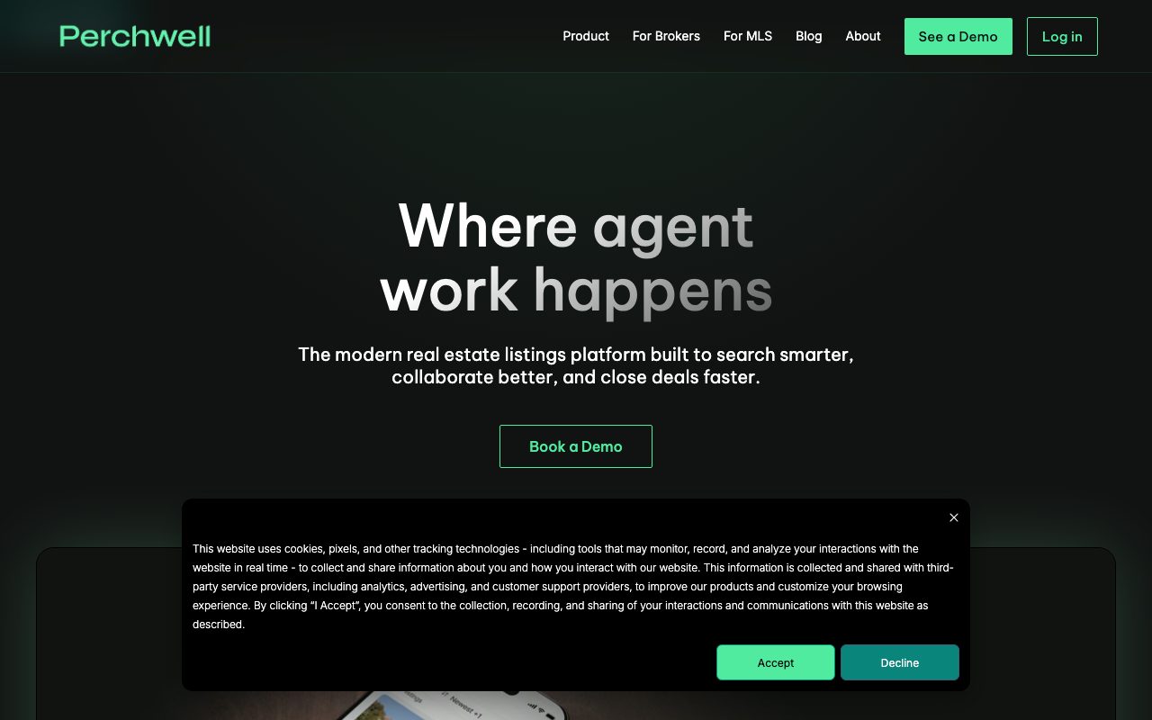 Perchwell website