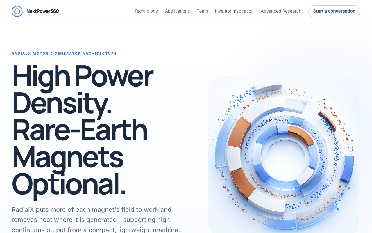 Next Power 360 website