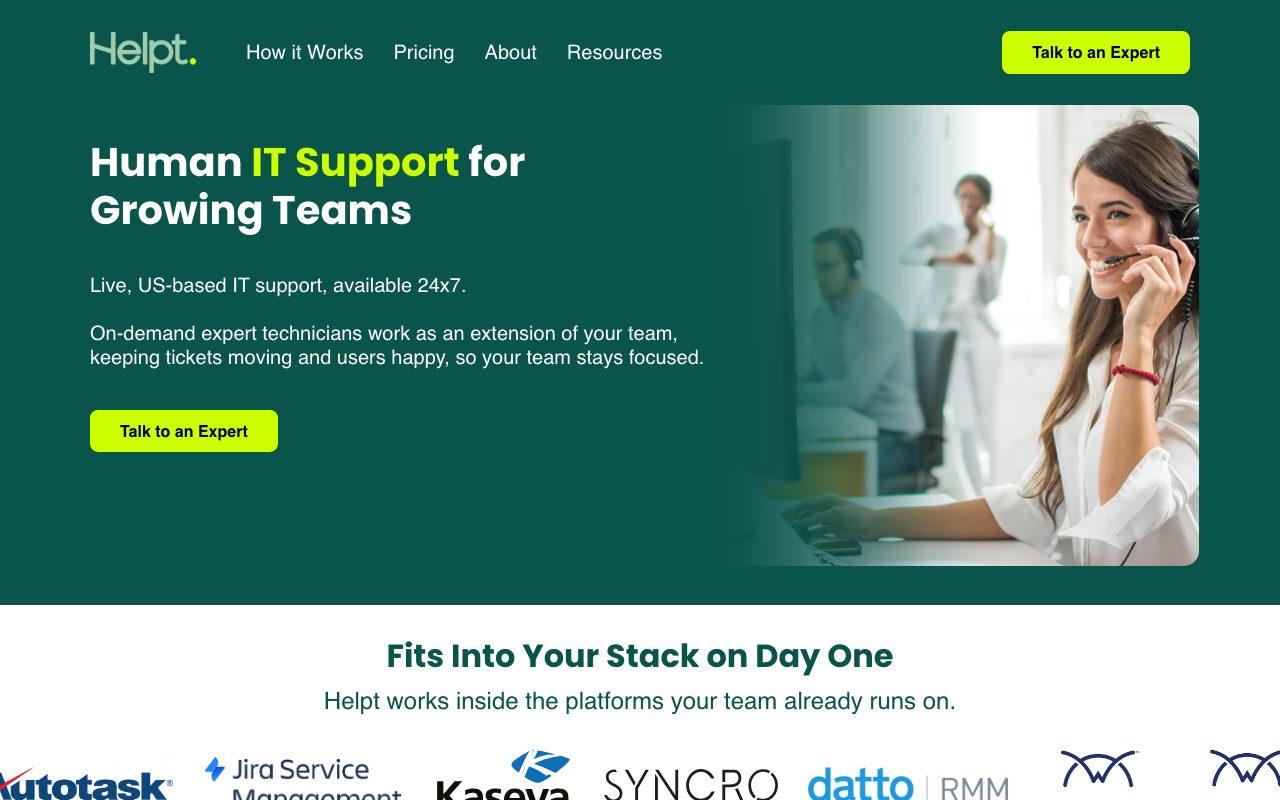 Helpt website