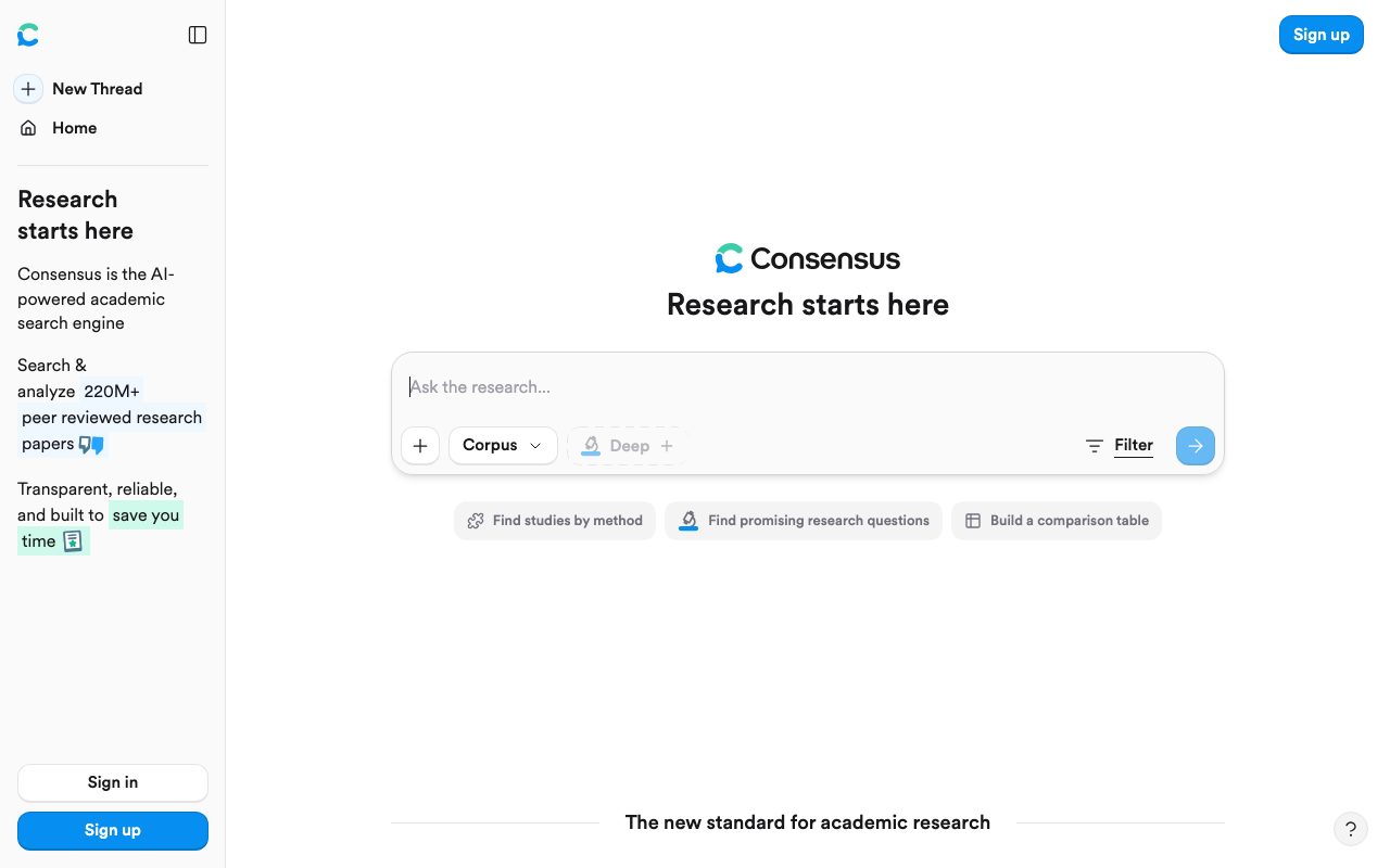 Consensus website