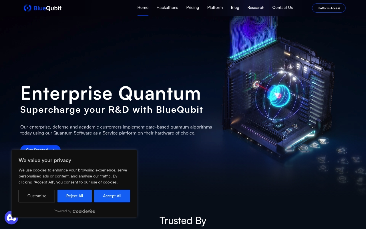BlueQubit website