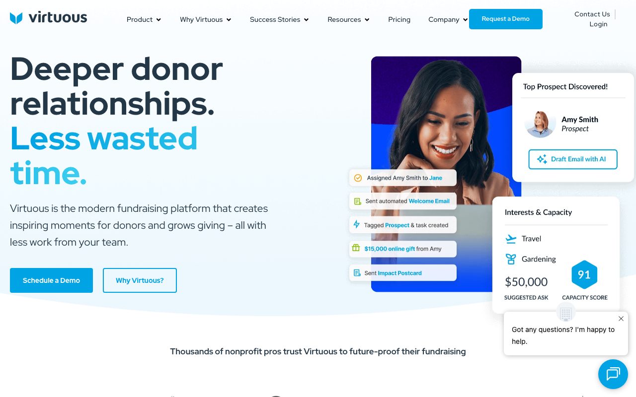 Virtuous Software website